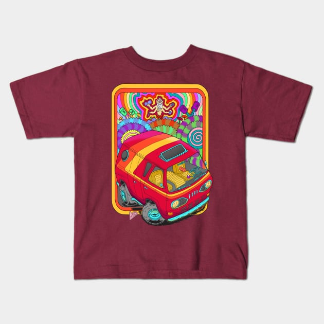 Classic Customized Van Kids T-Shirt by Andres7B9